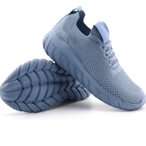 Women Casual Slip On Loafers Breathable Knit Walking Shoes Lightweight Sneakers - Picture 3 of 10